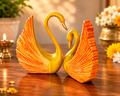 Premium Artistic Swan Pair Decorative Statue for Living Room & Office Decor